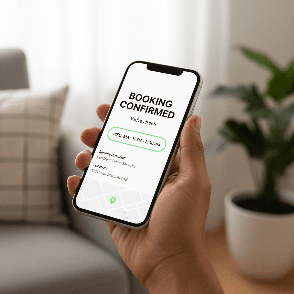 Booking appointment through chat interface